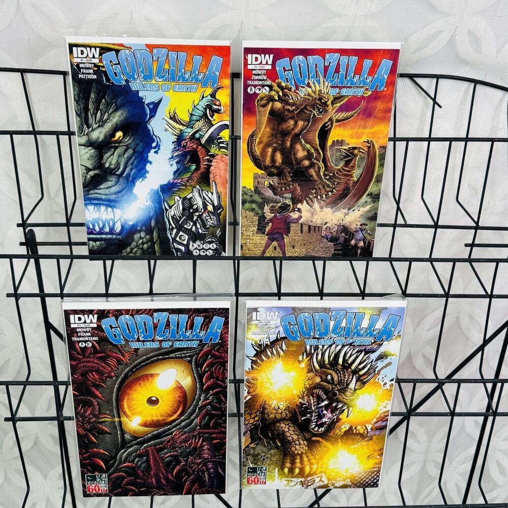Godzilla Rulers‎ of the Earth 1 5 11 14 Lot IDW Matt Frank Cover